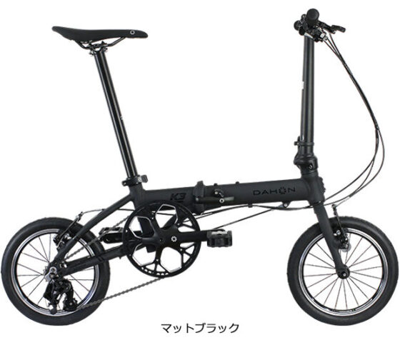 DAHON / K3 / MATT BLACK（ダホン/ケースリー/マットブラック）