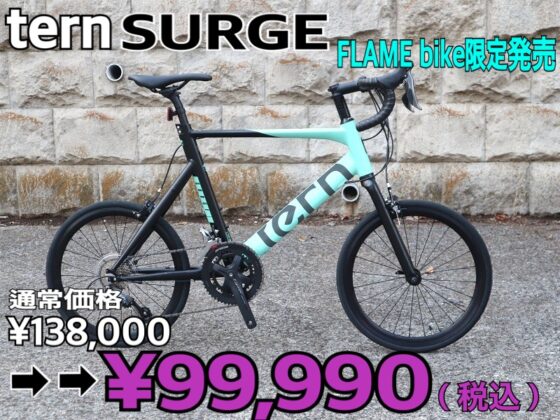【第6弾】 tern SURGE FLAMEbike限定 turquoise/BLACK