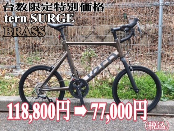 台数限定特別価格 tern SURGE　BRASS